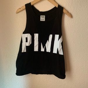 Women PINK XS crop tank top